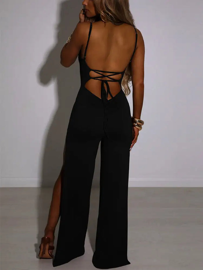 Elegant Spaghetti Strap Jumpsuit